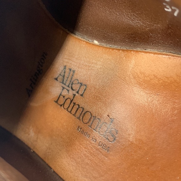 Allen Edmonds Dark Brown Arlington Loafers Sz 10. MS1357F - Picture 5 of 10